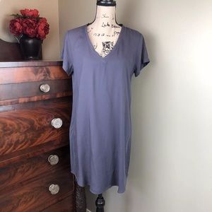 Anthropologie Dresses - Anthropologie Cloth & Stone V Neck Gray Dress S Anthropologie Dresses - Anthropologie Cloth & Stone V Neck Gray Dress S